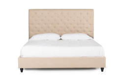 Modrest Garland Modern Beige Fabric Bed