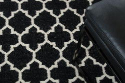 Linie Design Adelyn Black Wool Rug