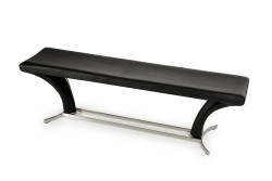 Modrest Arvin Modern Black Dining Bench