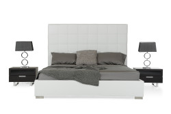 Modrest Francis - Modern White Leatherette Bed