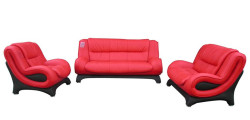 320 Modern Red leather sofa set