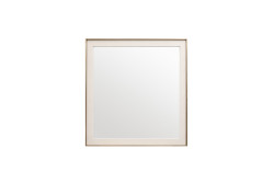 Nova Domus Cartier - Modern Beige Shagreen Brushed Brass Mirror
