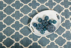 Linie Design Adelyn Turquoise Wool Rug