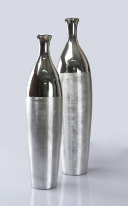 Modrest 1235 3-Piece Silver Vase Set