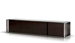 Modrest Noble - Modern Ebony Lacquer TV Entertainment Center