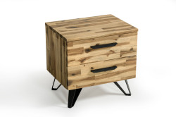 Modrest Sala Modern Light Wood Nightstand