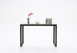 Modrest Kiko Modern Concrete & Black Console Table