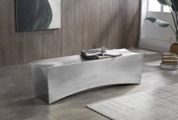 Modrest Modern - Anvil Rectangular Brushed Stainless Steel Bench