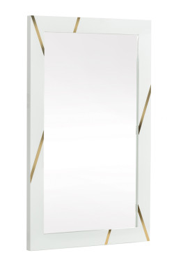 Modrest Nixa - Modern White & Gold Mirror