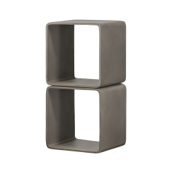 Modrest Pickens - Modern Grey Concrete Cube Shelf