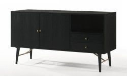 Modrest Addax - Modern Black Ash Buffet