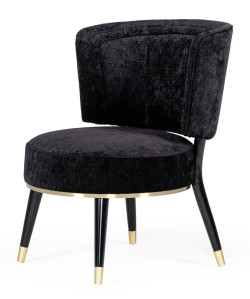 Divani Casa Dristol - Glam Black Accent Chair