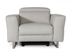 Accenti Italia Lucca - Italian Modern Grey Armchair w/ Electric Recliner