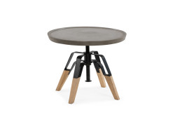 Modrest Yates Modern Concrete & Oak End Table