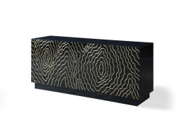 Modrest Jonah- Modern Black and Gold Buffet