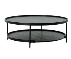 Modrest Mitchell -  Black Iron Round Coffee Table