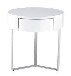 Temptation 8C008B 1-Drawer Round Nightstand