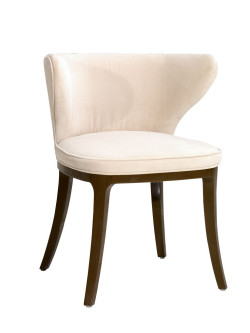 Art Deco Light Cream Dining Chair 