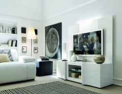 Armonia - Modern Italian White Entertainment Center