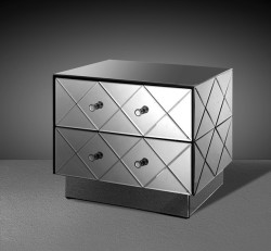 Modrest Segovia - Modern Mirrored Bedroom Furniture Nightstand