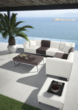 H70b - Modern Patio Sectional Sofa Set