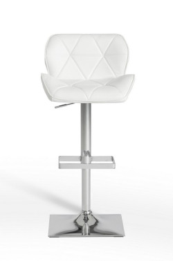 Modrest Otto Modern White Leatherette Bar Stool