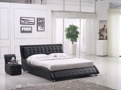 Modrest BL1132 Modern Black Leatherette Bed