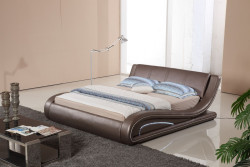 Modrest BL9060 Modern Leatherette Bed w/ LED Light