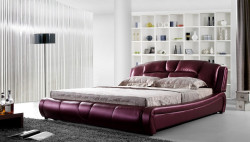 Modrest C026 Modern Purple Leatherette Bed
