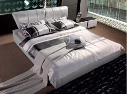 Modrest K6605 Modern Beige Leatherette Bed
