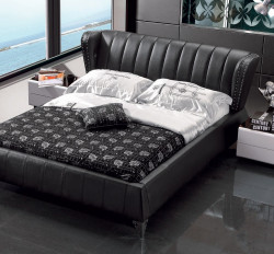 Modrest K6661 Modern Black Leatherette Bed