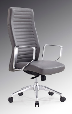 Modrest Barra Modern Grey High-Back Office Chair