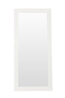 A&X Regal - Modern White Crocodile Floor Mirror
