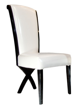 A&X Xena - Transitional X-Leg Dining Side Chair (Set of 2)
