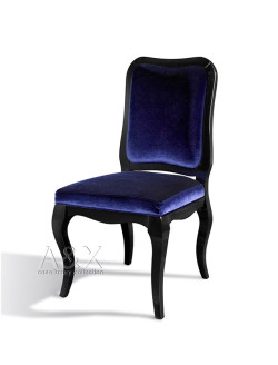 A&X Margaret Purple Velvet Side Chair