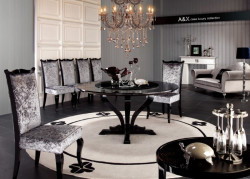 A&X Chic - Round Crocodile Lacquer Table