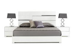 Modrest Ancona Italian Modern White Bed