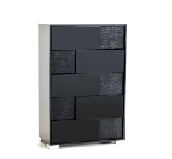 Modrest Ancona Italian Modern Black Chest