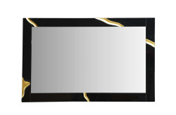 Modrest Aspen - Modern Black Large Mirror