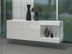 Modrest Aura - Modern Floating White Buffet
