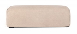 Divani Casa Avon - Modern Classic Sand Fabric Ottoman