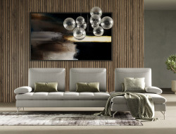 Modrest Bazzar - Italian Right Facing Grey Leather Sectional Sofa