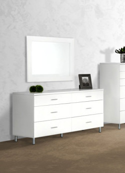 Modrest Bravo Modern White Mirror