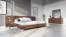 Nova Domus Brooklyn Italian Modern Walnut Bed