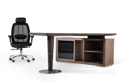 Modrest Lincoln - Modern Office Desk and Side Storage Cabinet