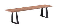 Modrest Corey Modern Walnut Bench