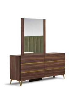 Nova Domus Calabria Modern Walnut Mirror