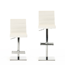 Modrest Kasey Modern White Bar Stool