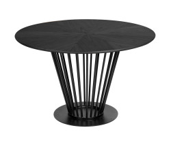Modrest Conroy - Modern Black Round Dining Table