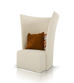 Divani Casa Bastia - Tall Fabric Modern Lounge Chair